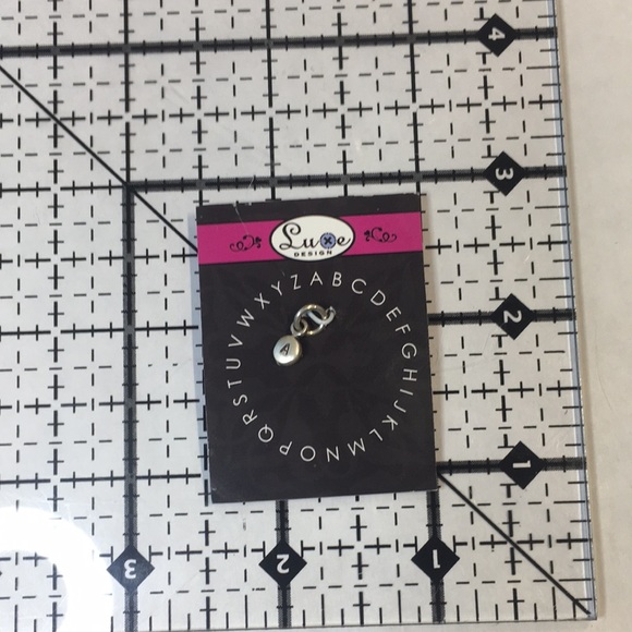 Luxe Design sterling silver small “A” charm. Beautiful and subtle. NEW - Picture 3 of 6